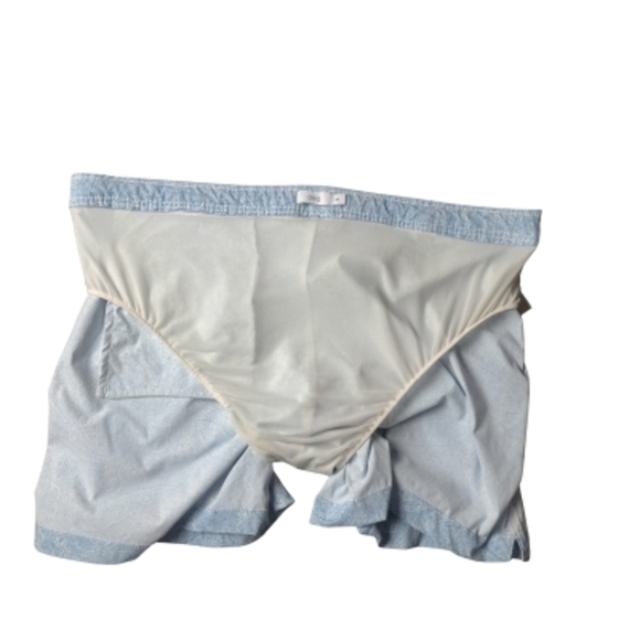 Onia Men's Size 38 Light Blue Paisley Swim Suit - Picture 15 of 15